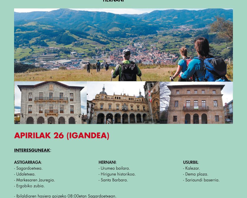 Apirilak 26, “Sagardoaren Lurraldea ezagutuz” ibilaldia.